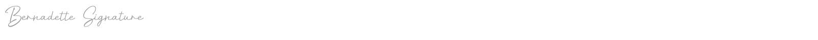 Bernadette Signature font preview